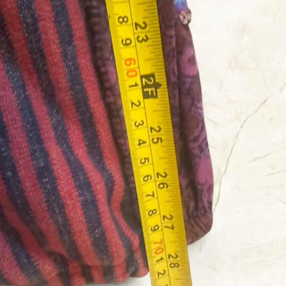 Kathmandu Imports Cotton Patchwork Drawstring Multicolor Harem Pants - Picture 9 of 9